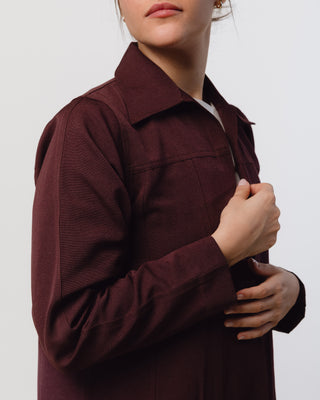 The Jacket In Maroon